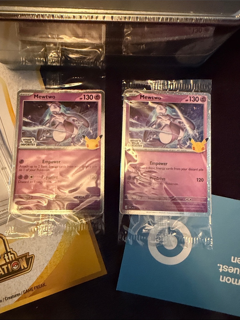 Pokemon 30th Anniversary collection Tin Set of 2 from Target w/promo cards etc - Picture 10 of 16